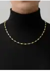 14 Ayar Altın Toplu İtalyan Badem Modeli Kolye