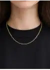 14 Ayar Altın Halkalı Kolye Zincir