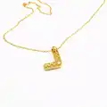 14 Ayar Altın L Harfi Balon Kolye