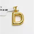 14 Ayar D Harf Kolye Ucu
