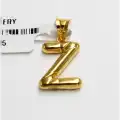 14 Ayar şık Z Harf Kolye Ucu