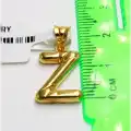 14 Ayar şık Z Harf Kolye Ucu