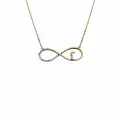 14 Ayar Sonsuzluk Minimal Kolye