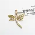 14 Ayar Taşlı Kelebek Kolye Ucu