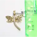 14 Ayar Taşlı Kelebek Kolye Ucu