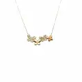 14 Ayar Taşlı Kelebek Minimal Kolye