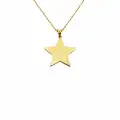 14 Ayar Yıldız Minimal Kolye