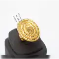 22 Ayar Dorikalı Oval Yüzük