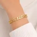 14 Ayar Altın Grek Tasarım Zigzag Model Kelepçe Bilezik 14.15 GR
