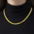 14 Ayar Altın İtalyan Hasır Kolye