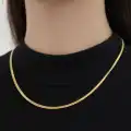 14 Ayar Altın Balık Sırtı Modeli Kolye