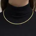 14 Ayar Altın Balık Sırtı Modeli Kolye