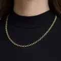14 Ayar Altın Halkalı Kolye Zincir