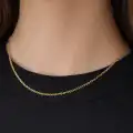 14 Ayar Gerçek Altın Halka Modeli Zincir