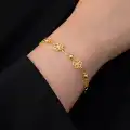 14 Ayar Altın Papatya Modeli Bileklik