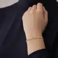 14 Ayar Altın Pullu Bileklik Künye