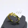 22 Ayar Altın Yüzük Taşlı T Modeli 2.36 GR YZK6341