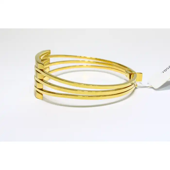 14 Ayar Altın 4 Sıralı Kaburga Kelepçe Bilezik 13.25 GR