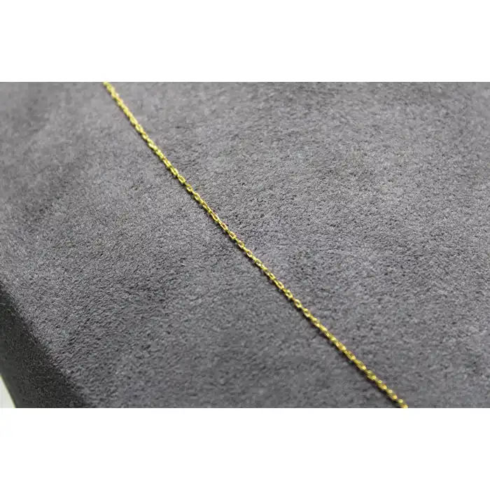 14 Ayar Altın A Harfi Kolye Ucu ve Zinciri