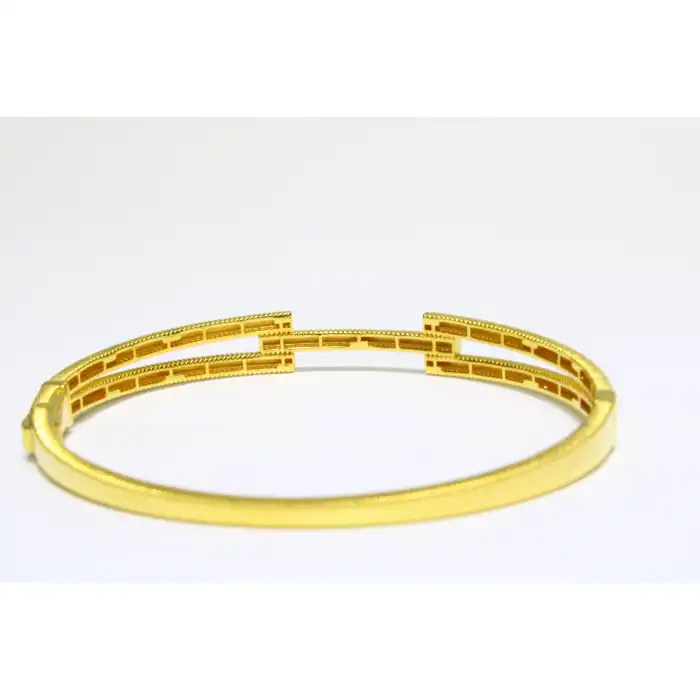 14 Ayar Altın Ajda Model Tek Sıralı Kaburga Kelepçe Bilezik 8.40 GR