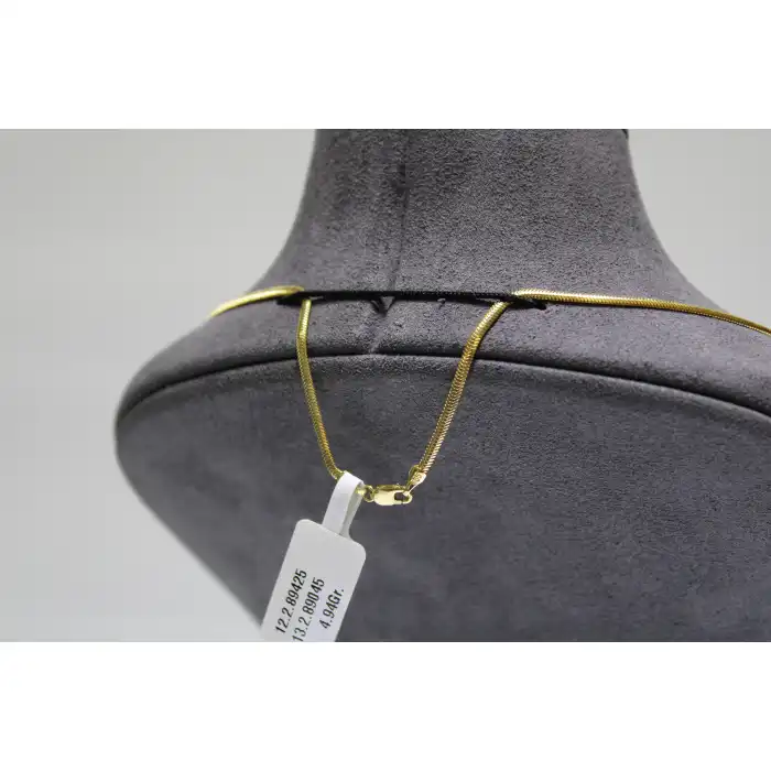 14 Ayar Altın Balık Sırtı Kolye