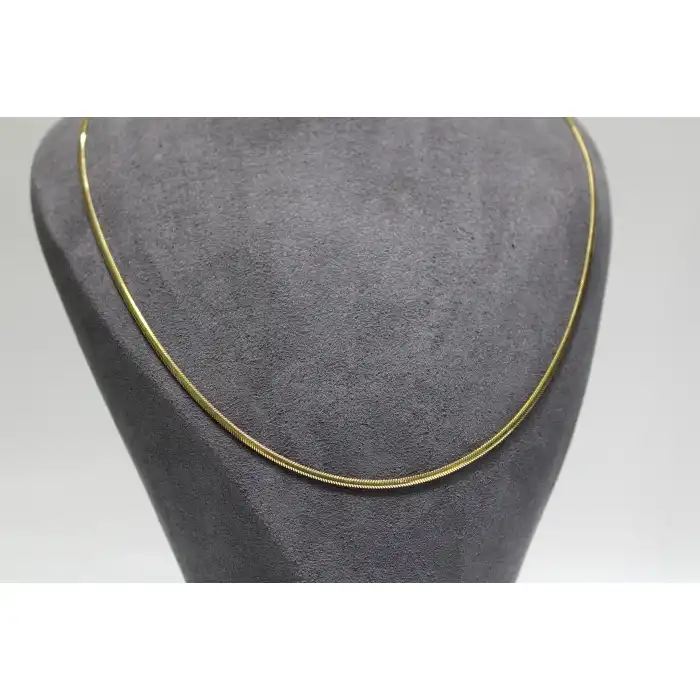 14 Ayar Altın Balık Sırtı Kolye