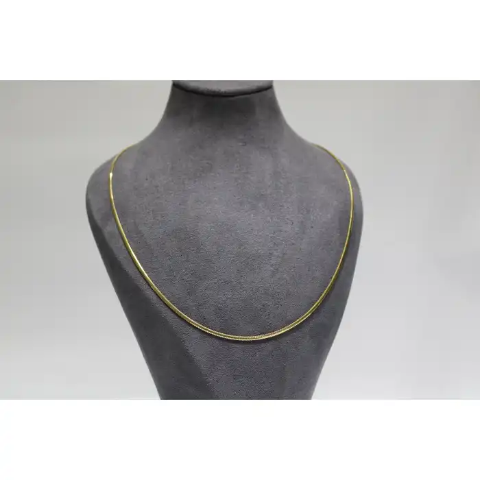 14 Ayar Altın Balık Sırtı Kolye