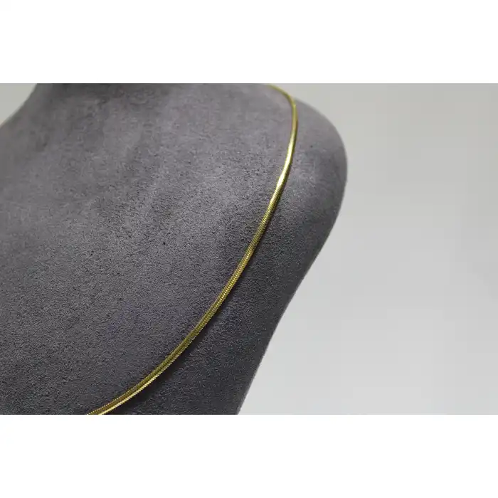 14 Ayar Altın Balık Sırtı Kolye