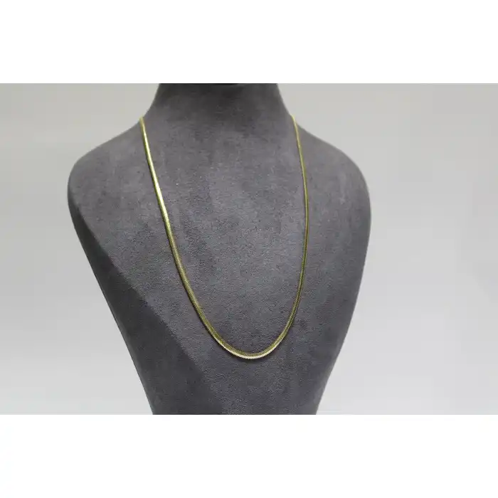 14 Ayar Altın Balık Sırtı Modeli Kolye