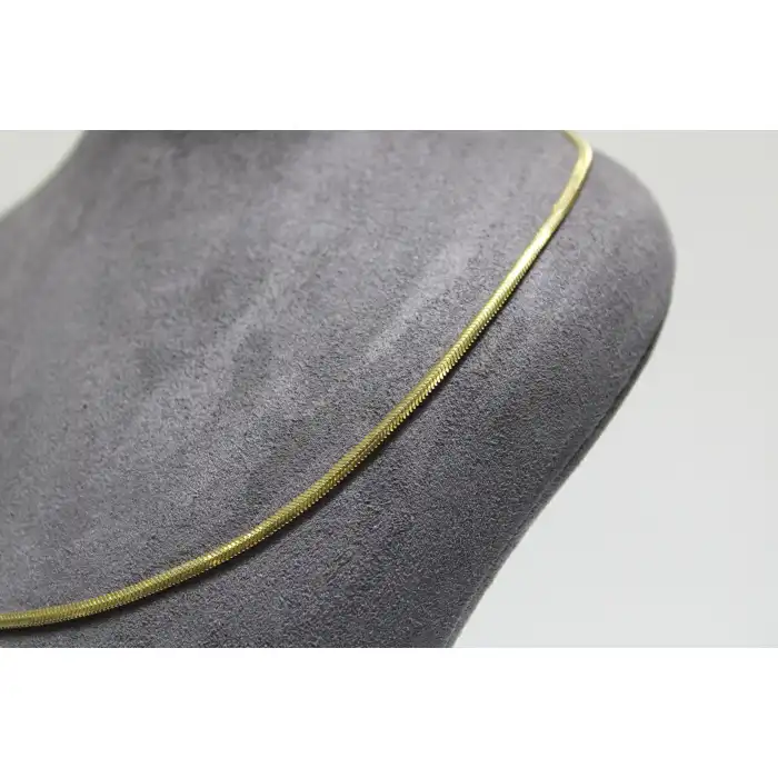 14 Ayar Altın Balık Sırtı Modeli Kolye