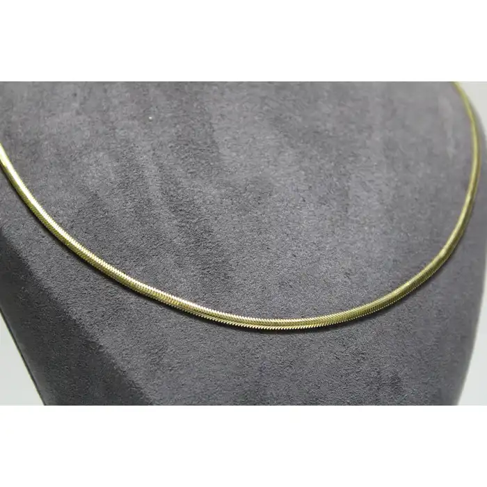 14 Ayar Altın Balık Sırtı Modeli Kolye