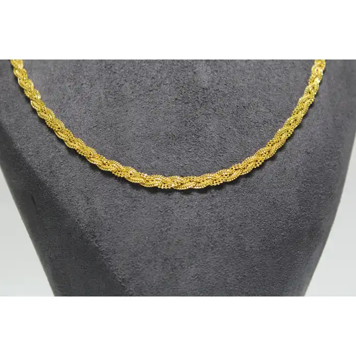 14 Ayar Altın Dorikalı Burma Kolye