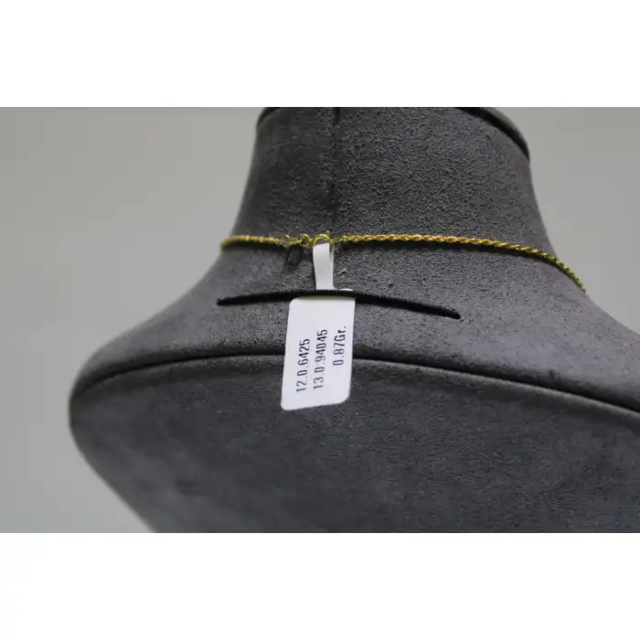 14 Ayar Altın Halat Modeli Zincir Kolye 0.87 GR