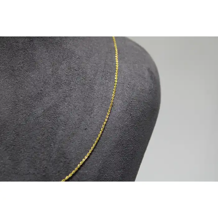 14 Ayar Altın Halat Modeli Zincir Kolye 0.87 GR