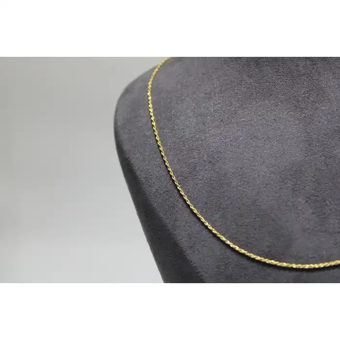 14 Ayar Altın Halat Modeli Zincir Kolye 0.87 GR