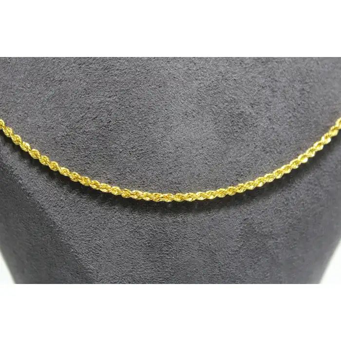 14 Ayar Altın Halat Modeli Zincir Kolye 2.89 GR