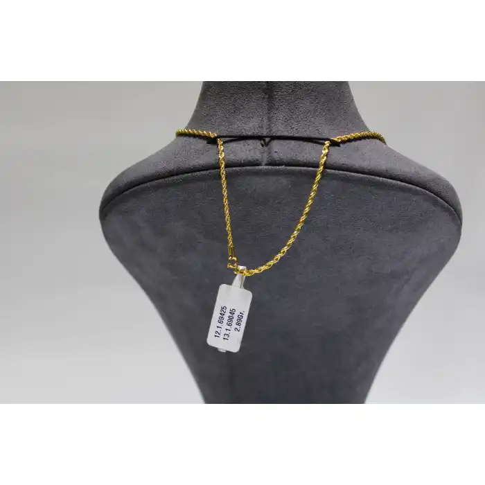 14 Ayar Altın Halat Modeli Zincir Kolye 2.89 GR