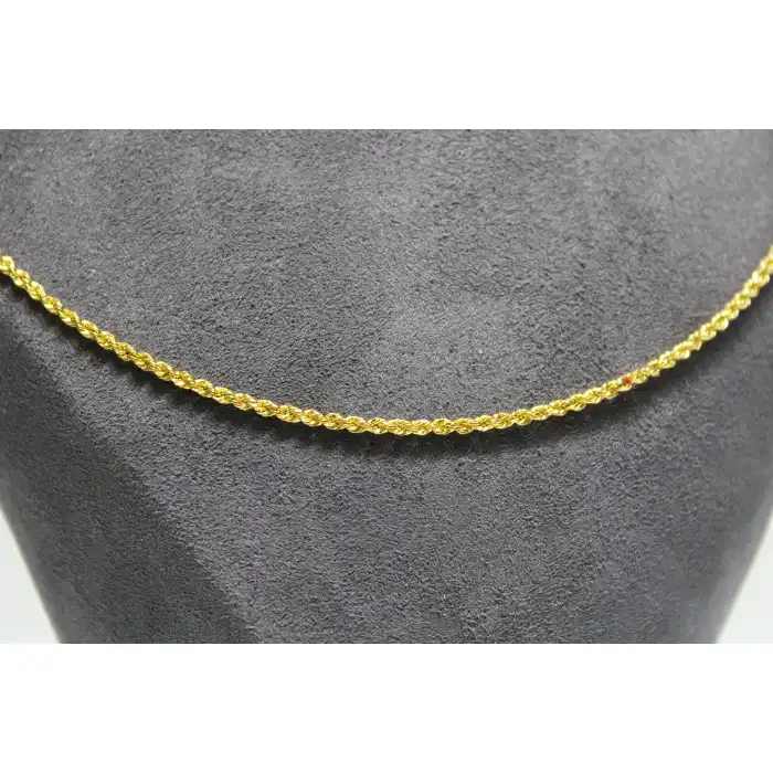 14 Ayar Altın Halat Modeli Zincir Kolye 3.00 GR