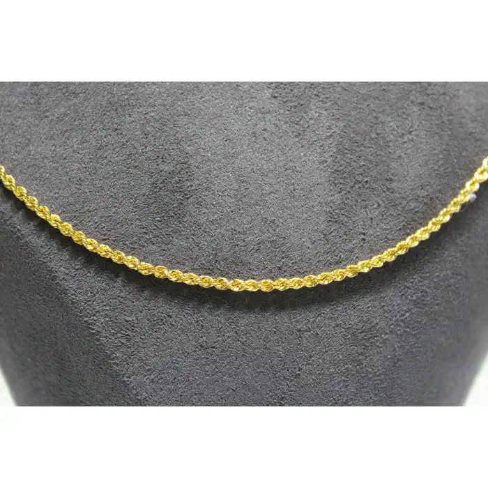 14 Ayar Altın Halat Modeli Zincir Kolye 3.27 GR