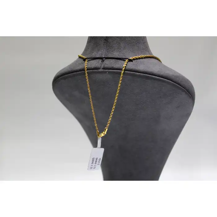 14 Ayar Altın Halat Modeli Zincir Kolye 3.31 GR