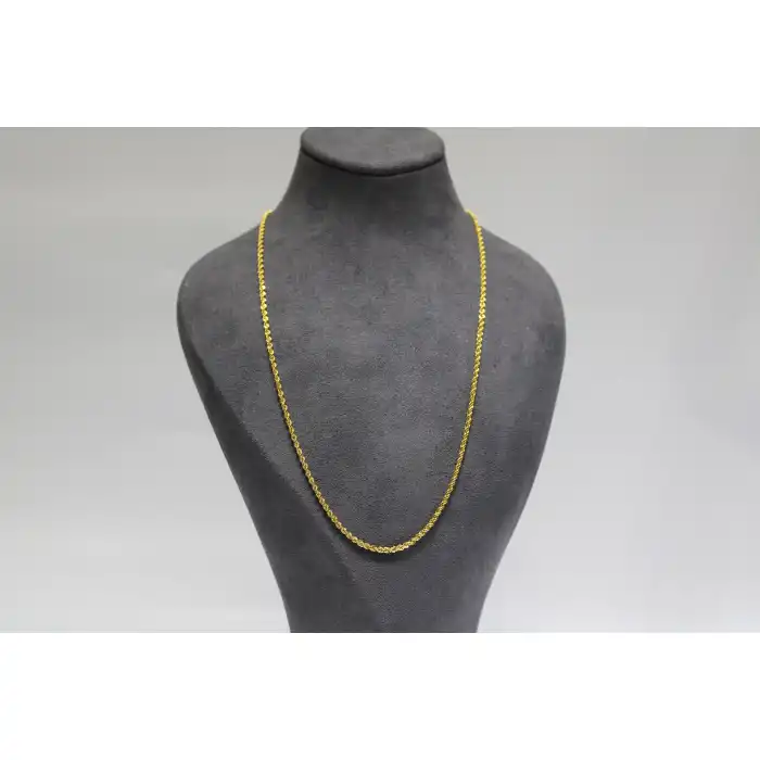 14 Ayar Altın Halat Modeli Zincir Kolye 3.31 GR