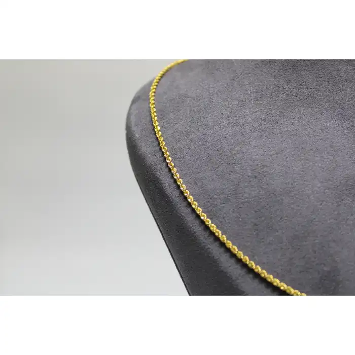 14 Ayar Altın Halat Modeli Zincir Kolye 3.43 GR 65CM