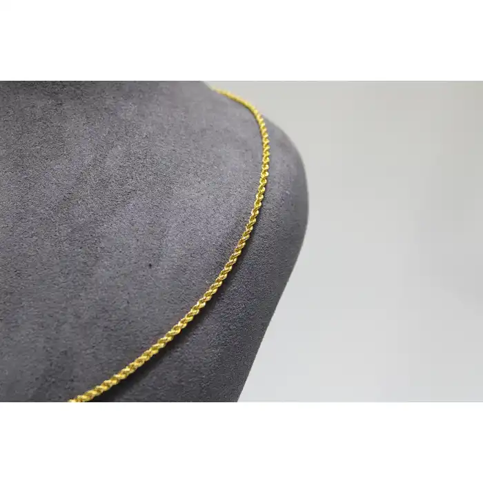 14 Ayar Altın Halat Modeli Zincir Kolye 3.43 GR 65CM