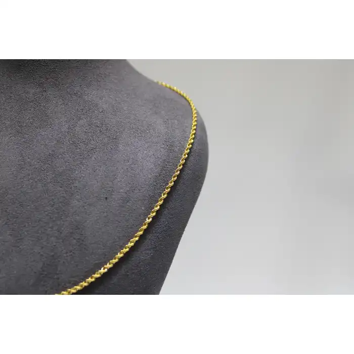 14 Ayar Altın Halat Modeli Zincir Kolye 3.47 GR