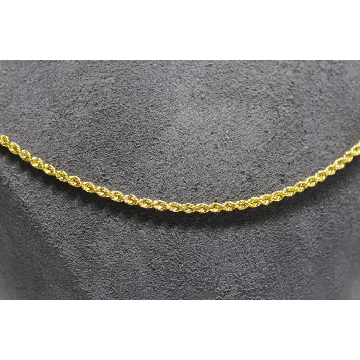 14 Ayar Altın Halat Modeli Zincir Kolye 3.49 GR 65CM