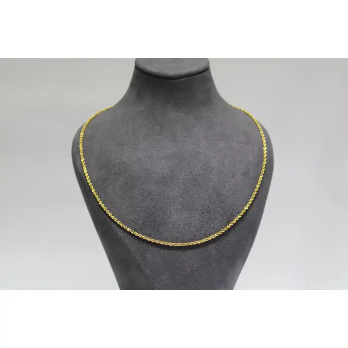 14 Ayar Altın Halat Modeli Zincir Kolye 3.49 GR 65CM