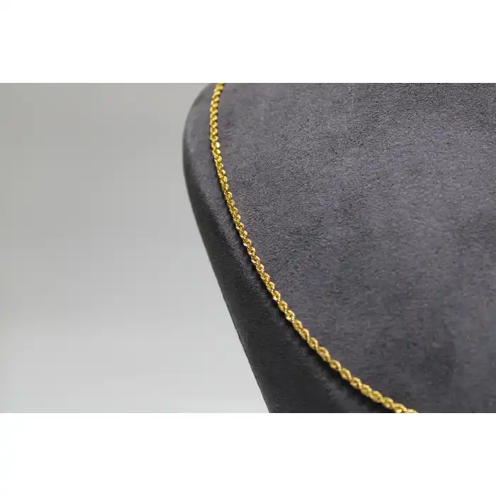 14 Ayar Altın Halat Modeli Zincir Kolye 3.50 GR 60 CM