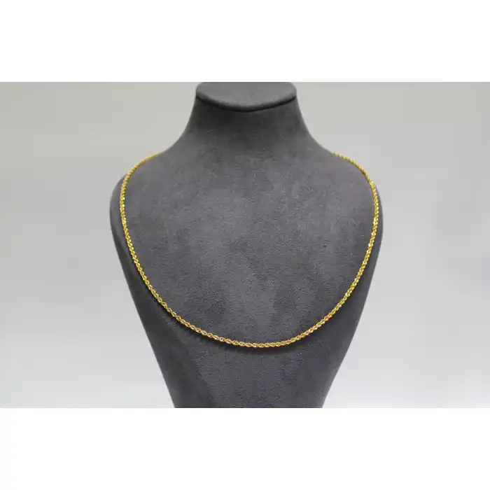 14 Ayar Altın Halat Modeli Zincir Kolye 3.50 GR 60 CM