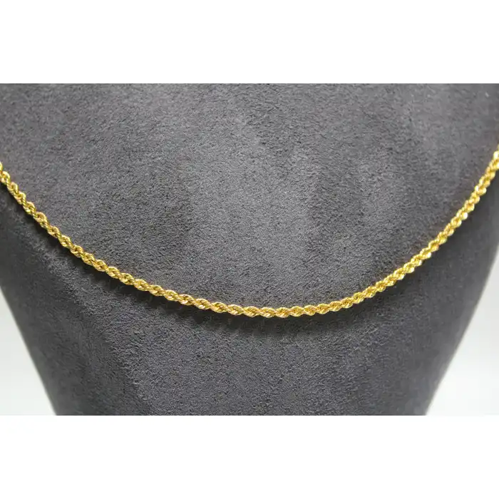 14 Ayar Altın Halat Modeli Zincir Kolye 3.50 GR 60 CM