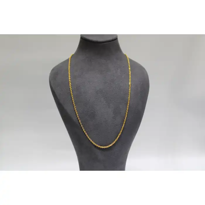 14 Ayar Altın Halat Modeli Zincir Kolye 3.50 GR 60 CM